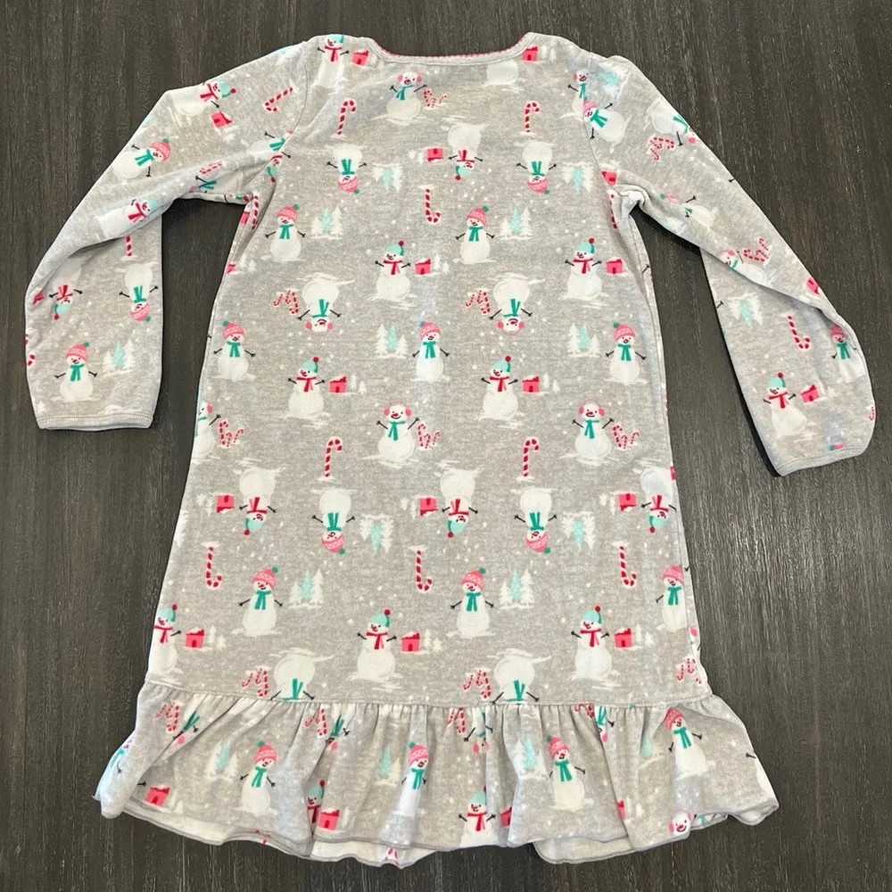 Carters Snowman Girls Nightgown 6/7